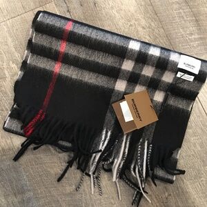Burberry Check Cashmere Scarf